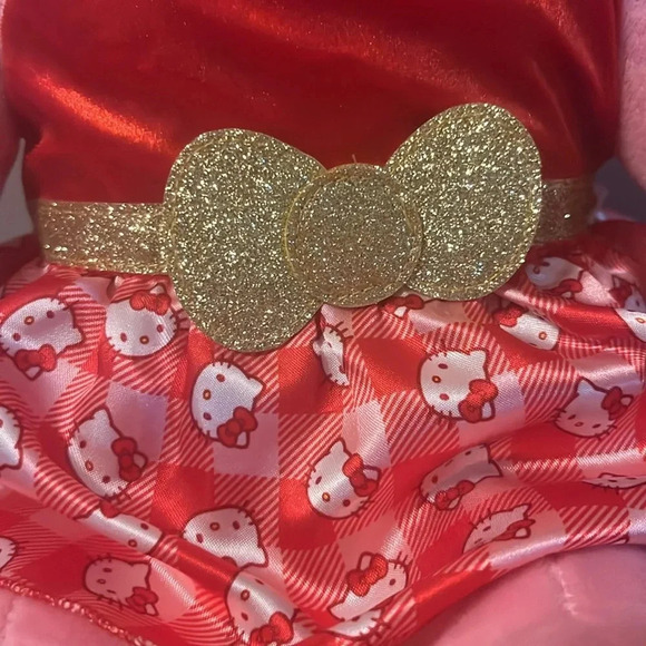 BUILD A BEAR HELLO KITTY Holly Jolly Christmas with her dress. NWT - Picture 9 of 9